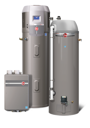 gas, electric, and tankless hot water heaters